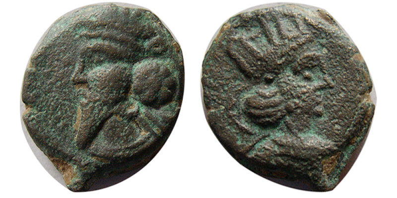 KINGS of PARTHIA. Osroes I. Circa AD 109-129. Æ Chalkous (2.30 gm; 15 mm). Seleu...