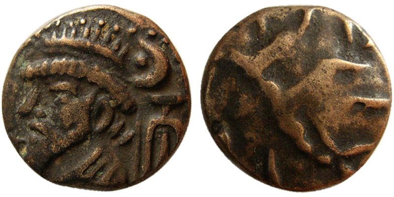 KINGS of ELYMIAS. Kamnaskires V. Ca. 54/3-33/2 BC. Æ drachm (3.64 gm; 15 mm). Un...