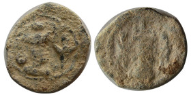 SASANIAN KINGS. Shapur II, 309-379 AD. PB (Lead) unit. Rare.