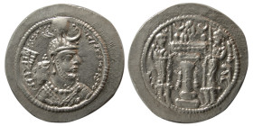 SASANIAN KINGS. Yazdgird I, 399-420 AD. AR Drachm.