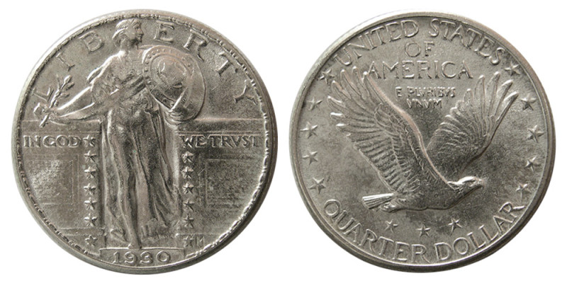 UNITED STATES. 1930. Quarter Dollar. Choice UNC. Lustrous.