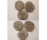 Group Lot of 3 Early Islamic Bronze Coins.