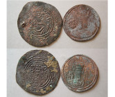 Group Lot of 2 Sasanian Bronze Coins.