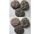 Group Lot of 3 Elymias Bronze drachms. Different rulers.