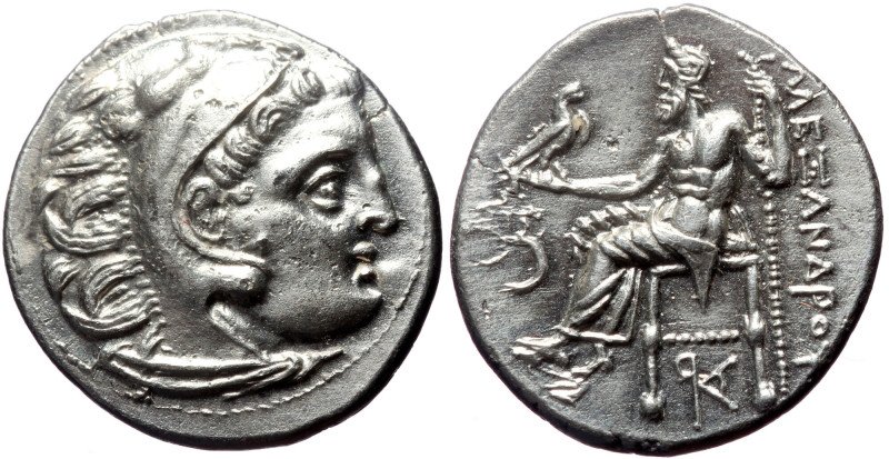 KINGS of MACEDON. Antigonos I Monophthalmos. AR Drachm ,(Silver, 3.94 g 16 mm). ...
