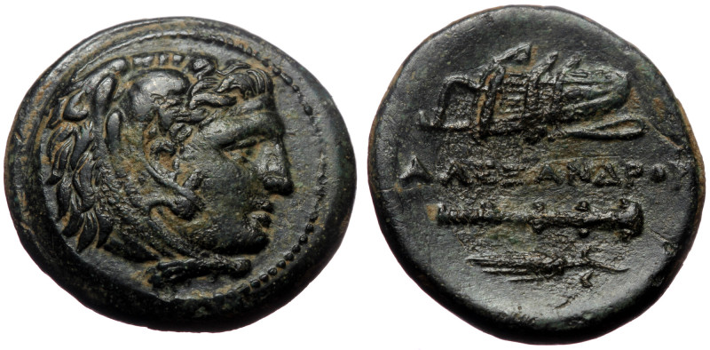 Kings of Macedon, Alexander III 'the Great', AE,(Bronze, 5.61 g 18 mm), 336-323 ...