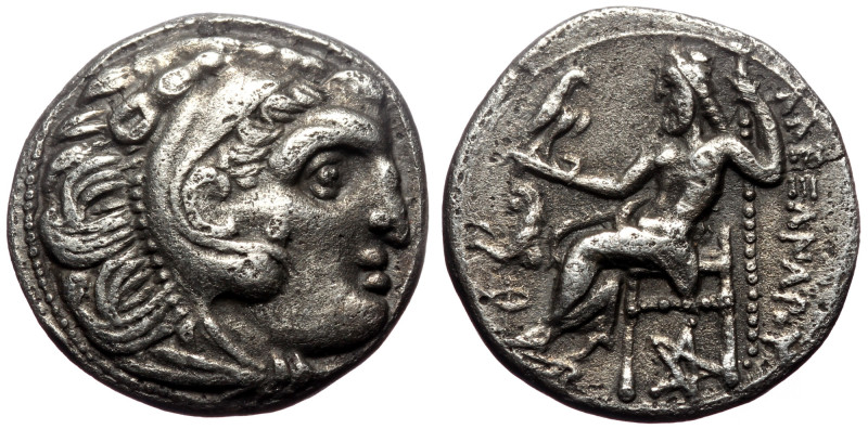 Kings of Macedon, Alexander III 'the Great', AR Drachm, (Silver,4.13 g 16 mm),33...
