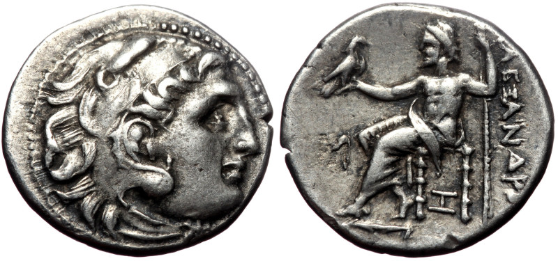 Kings of Macedon, Alexander III 'the Great', AR Drachm, (Silver,4.22 g 18 mm), 3...