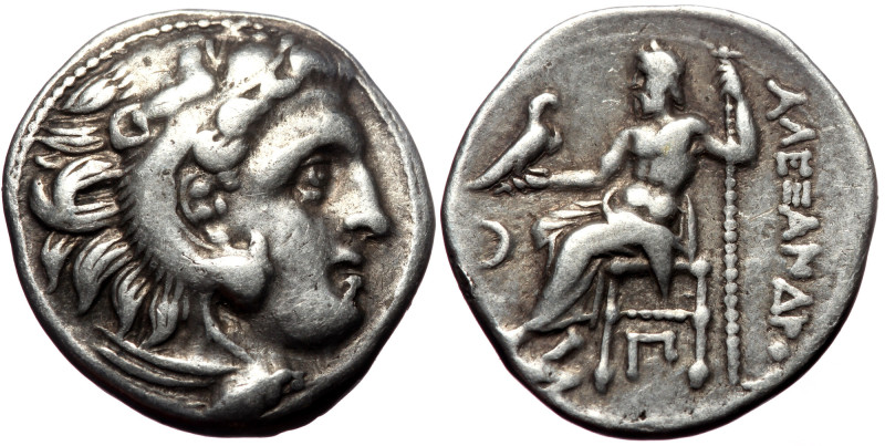 Kings of Macedon, Alexander III 'the Great', AR Drachm, (Silver,3.97 g 18 mm).33...