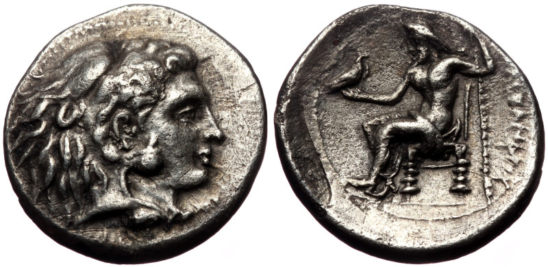 Kings of Macedon, Alexander III 'the Great', AR Drachm, (Silver, 4.07 g 17 mm), ...