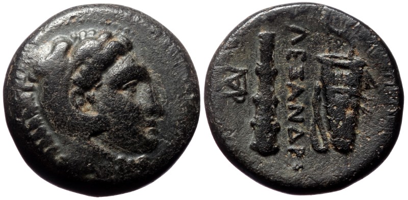 Kings of Macedon, Alexander III 'the Great',AE, (Bronze,5.59 g 17 mm), 336-323 B...