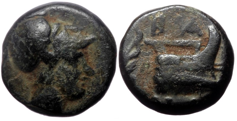 Kings of Macedon, Demetrios I Poliorketes,AE, (Bronze, 2.17 g 11 mm), Circa 300-...