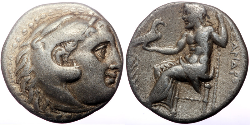 Kings of Macedon, Alexander III 'the Great', AR Drachm, (Silver, 4.00 g 17 mm), ...