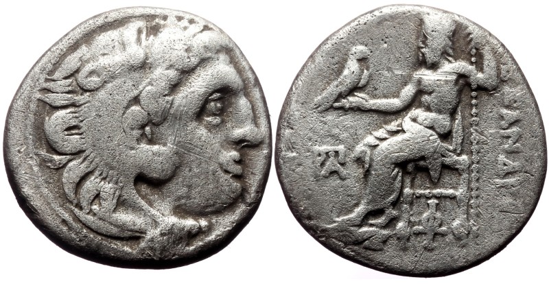 Alexander III the Great, AR Drachm (Silver, 4.12, 17mm) 319-310 BC. Posthumous i...
