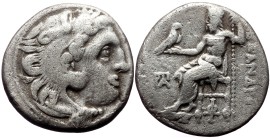Alexander III the Great, AR Drachm (Silver, 4.12, 17mm) 319-310 BC. Posthumous issue, Kolophon
