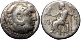 Kings of Macedon, Alexander III 'the Great', AR Drachm, (Silver, 3.81 g 16 mm), 336-323 BC.