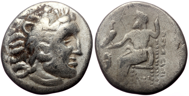 Kings of Macedon, Alexander III 'the Great', AR Drachm, (Silver, 3.37 g 17 mm), ...