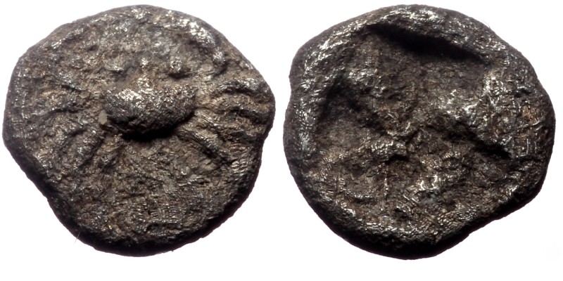 Thraco-Macedonian Region, Eion, AR Hemiobol? (Silver, 0.24 g 5 mm), Circa 530-51...