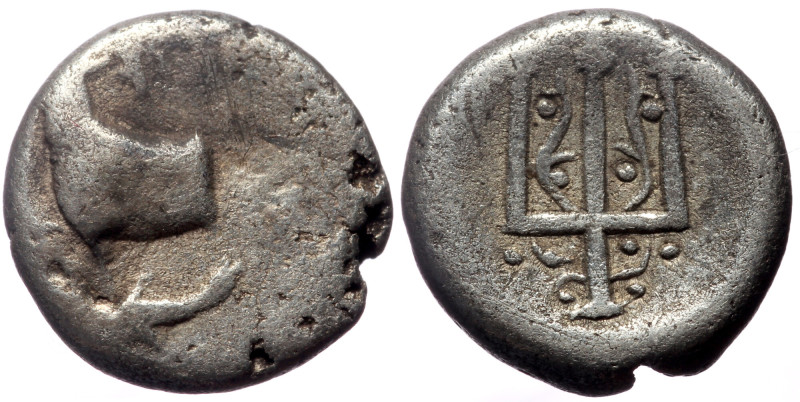 Thrace, Byzantion, AR Hemidrachm, (Silver, 1.78 g 10 mm), Circa 387/6-340 BC. Th...
