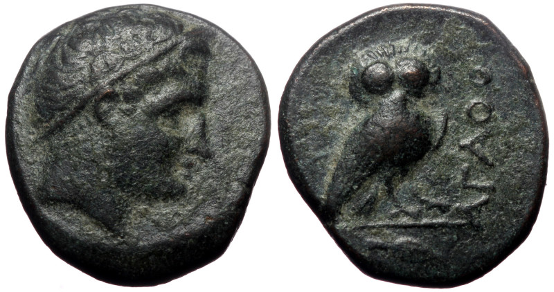 Thrace, Agathopolis, AE, (Bronze, 4.92 g 18 mm), Circa 250 BC. Thrace, Agathopol...