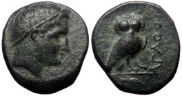 Thrace, Agathopolis, AE, (Bronze, 4.92 g 18 mm), Circa 250 BC. Rare!