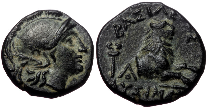 Kings of Thrace (Macedonian), Lysimachos, AE,(Bronze, 2.39 g 14 mm), 305-281 BC....