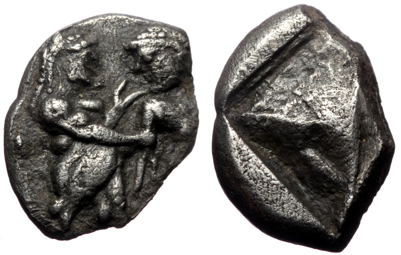 Thraco-Macedonian Region, Berge. AR Stater (Silver, 5.03 g 17 mm). Circa 525-480...