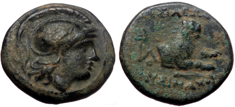 Kings of Thrace (Macedonian). Lysimachos, AE, (Bronze, 2.70 g 15 mm), 305-281 BC...