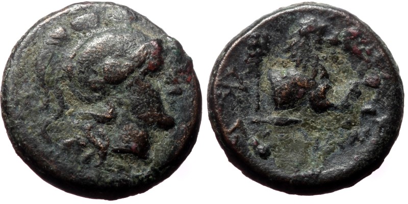 Kings of Thrace (Macedonian). Lysimachos, AE, (Bronze, 2.92 g 14 mm), 305-281 BC...