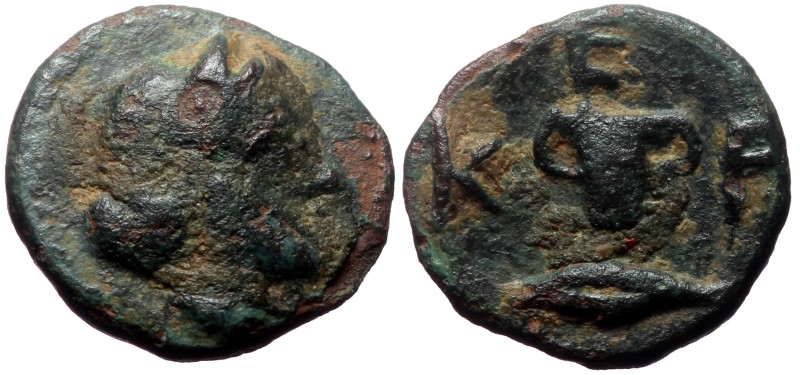 Kings of Thrace (Odrysian), Kersebleptes, AE, (Bronze, 1.44 g 12 mm), Circa 359-...