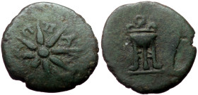 Kimmerian Bosporos, Pantikapaion AE (Bronze, 2,10g, 12mm) ca 109-105 BC. Unpublishe