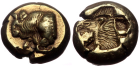 Lesbos, Mytilene, Hekte - 1/6 Stater, (Electrum, 2.55 g 10 mm), Circa 521-478 BC.