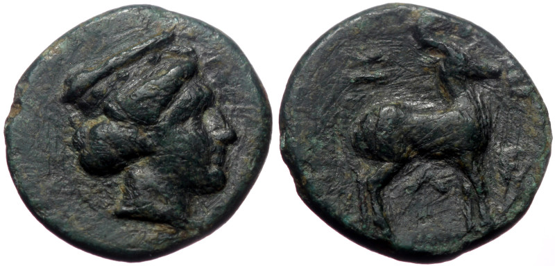 Troas, Zeleia, AE, (Bronze, 2.10 g 14 mm), 4th century BC. Troas, Zeleia, AE, (B...