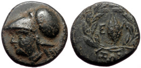 Aiolis, Elaia, AE,(Bronze,3.34 g 15 mm),After 340 BC. Rare!