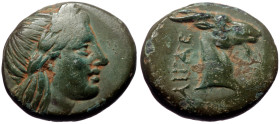 Aeolis, Aigai, AE,(Bronze, 5.08 g 17 mm), Circa 4th-3rd Centuries BC.