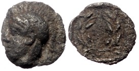 Aeolis, Elaia, AR Hemiobol, (Silver, 0.35 g 8 mm), Circa 450-400 BC.