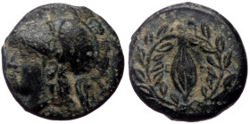 Aeolis, Elaia,AE, (Bronze, 1.37 g 10 mm), Circa 340-300 BC.