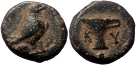 Aeolis, Kyme, AE,(Bronze,1.47 g 9 mm), Circa 350-250 BC.