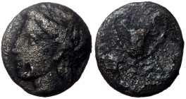 Aeolis, Temnos, AR Obol, (Silver, 0.83 g 9 mm), 4th century BC.
