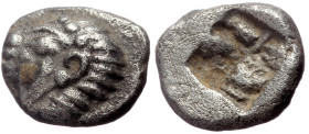Ionia, Kolophon. AR Hemiobol. (Silver,0.41 g 7 mm),Late 6th century BC.