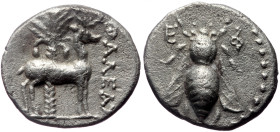 Ionia, Ephesos. AR Drachm. (Silver, 3.95 g 17 mm),Thaleas, magistrate. Circa 202-150 BC.