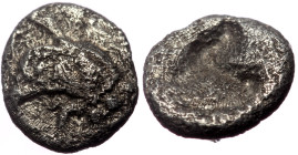 Ionia, Phokaia. AR Hemiobol, (Silver, 0.31 g 6 mm),Circa 521-478 BC.