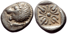 Ionia, Miletos, Obol or Hemihekte. (Silver, 1.09 g 10 mm),Late 6th-early 5th centuries BC.