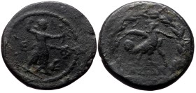 Ionia, Ephesus. AE. (Bronze, 9.85 g. 25 mm.) c. 50-27 BC. Magistrate, Iason.