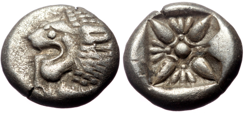 Ionia, Miletos, Obol or Hemihekte. (Silver, 1.20 g 9 mm), Late 6th-early 5th cen...