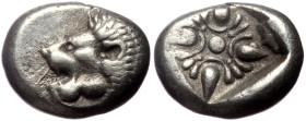 Ionia, Miletos, AR Obol or Hemihekte, (Silver, 1.15 g 9 mm), Late 6th-early 5th centuries BC.