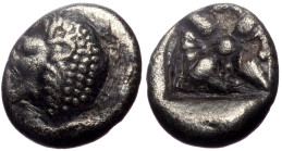 Ionia, Miletos, AR Obol or Hemihekte. (Silver,1.07 g 9 mm), Late 6th-early 5th centuries BC.