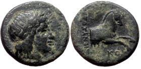 Ionia, Kolophon, AE, (Bronze,2.18 g 14 mm), Circa 330-285 BC. Dionysodoros, magistrate.