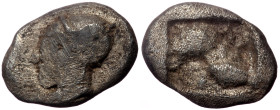 Ionia, Phokaia, AR Diobol, (Silver, 1.13 g 11 mm), Circa 521-478 BC.