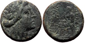 Ionia, Smyrna, AE, (Bronze, 8.71 g 20 mm) Uncertain, magistrate, Circa 2nd-1st Century BC.